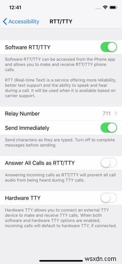 Mac और iPhone पर रीयल टाइम टेक्स्ट (RTT) कॉल का उपयोग कैसे करें 