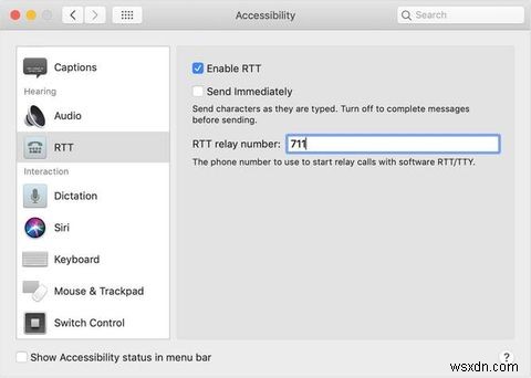 Mac और iPhone पर रीयल टाइम टेक्स्ट (RTT) कॉल का उपयोग कैसे करें 