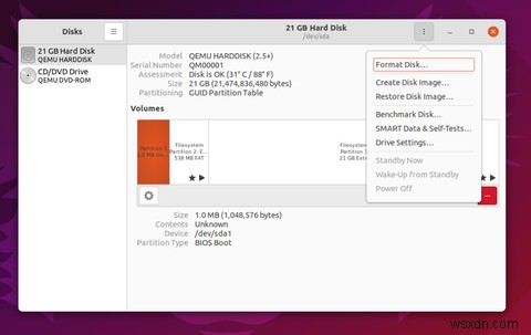 बेहतर HDD/SSD प्रबंधन के लिए Ubuntu डिस्क उपयोगिता का उपयोग कैसे करें 