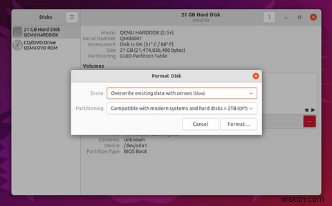 बेहतर HDD/SSD प्रबंधन के लिए Ubuntu डिस्क उपयोगिता का उपयोग कैसे करें 