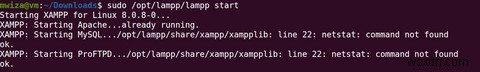 Ubuntu Linux पर XAMPP के साथ LAMP परिवेश कैसे सेट करें? 