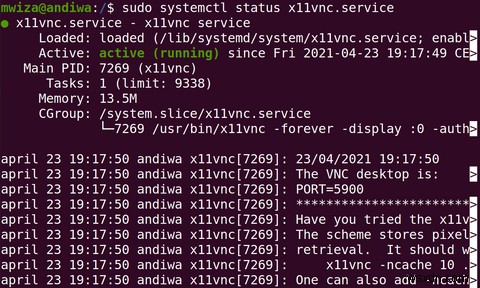 उबंटू लिनक्स पर वीएनसी सर्वर कैसे स्थापित करें और कैसे चलाएं 