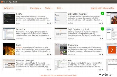 ऐप ग्रिड उबंटू सॉफ्टवेयर सेंटर के लिए एक तेज और स्वच्छ विकल्प है 