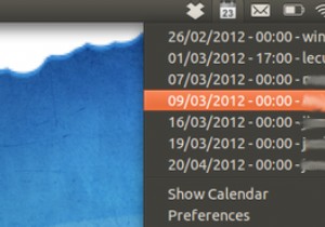 कैलेंडर संकेतक:उबंटू ट्रे में अपना Google कैलेंडर देखें [लिनक्स] 