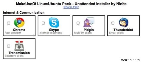 MakeUseOf Linux Pack 2010:ऑल-इन-वन आसान इंस्टालर 