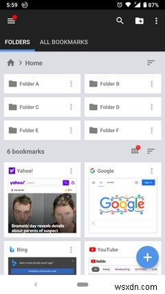 Android के लिए 6 सर्वश्रेष्ठ बुकमार्क प्रबंधक ऐप्स 