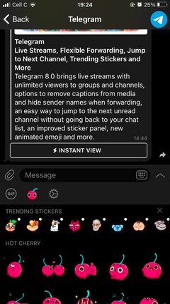 7 टेलीग्राम में नई सुविधाएं 8.0