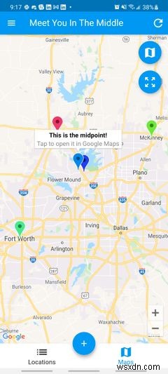 आधे स्थान खोजने और बीच में मिलने के लिए 4 सर्वश्रेष्ठ Android ऐप्स