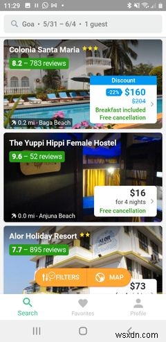 यात्रा के दौरान रहने के लिए सस्ते या मुफ्त स्थान खोजने के लिए 6 ऐप्स 