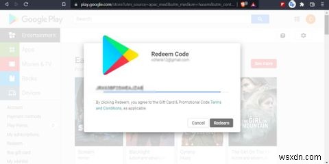 Google Play प्रोमो कोड और उपहार कार्ड कैसे भुनाएं 