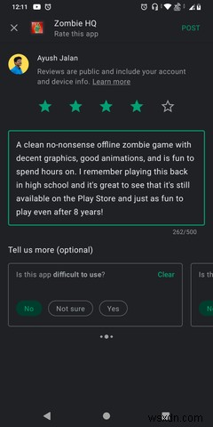 Google Play Store पर समीक्षाएं कैसे लिखें और संपादित करें