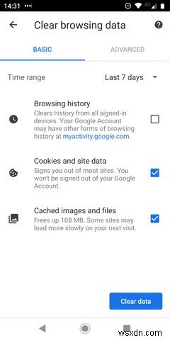 Android पर अपना ब्राउज़िंग इतिहास कैसे हटाएं 