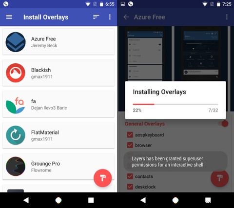 Android Nougat Navbar और अधिक:इन RRO लेयर्स थीम्स को आज़माएं