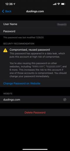 अपने iPhone पर समझौता किए गए पासवर्ड कैसे देखें और प्रबंधित करें 