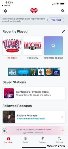 iPhone के लिए 4 सर्वश्रेष्ठ रेडियो ऐप्स