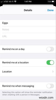 iPhone रिमाइंडर में स्थान अलर्ट कैसे सेट करें