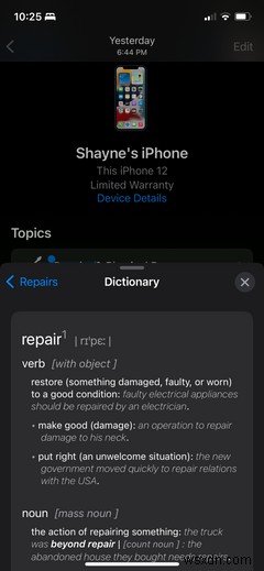 क्या आप जानते हैं कि आपके iPhone में एक अंतर्निहित शब्दकोश है? यहां इसका उपयोग करने का तरीका बताया गया है