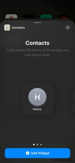 इस विजेट के साथ अपने iPhone होम स्क्रीन पर संपर्क जोड़ें 