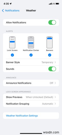 IOS 15 के साथ अपने iPhone पर लाइव वेदर अलर्ट कैसे प्राप्त करें 