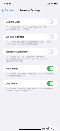 अपने iPhone कैमरे के लिए नाइट मोड को बंद कैसे रखें