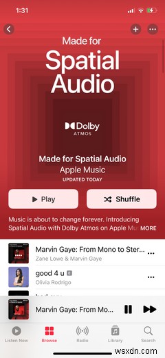 Apple Music के लिए Dolby Atmos और स्थानिक ऑडियो कैसे सक्षम करें 