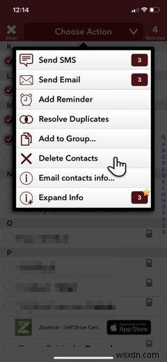 iPhone पर एकाधिक संपर्कों को कैसे हटाएं
