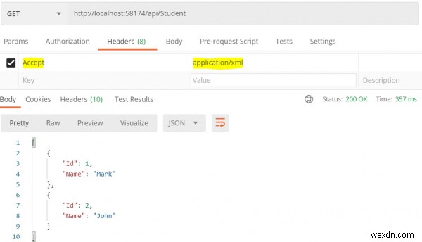 हम Asp.Net WebAPI C# में MIME प्रकार कैसे निर्दिष्ट करते हैं? 