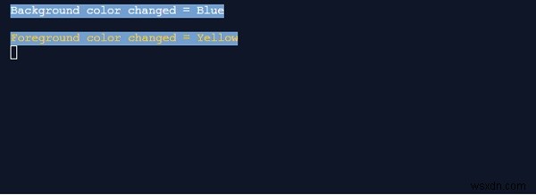 सी # कंसोल में टेक्स्ट का अग्रभूमि रंग कैसे बदलें? 