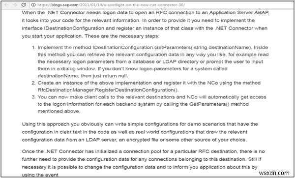 SAP.net कनेक्टर 3.0 में अपग्रेड किया गया विजुअल स्टूडियो 2008 और 2010 में काम नहीं कर रहा है 