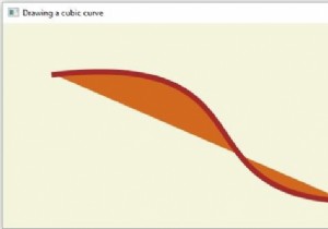 JavaFX का उपयोग करके CubicCurve कैसे बनाएं? 