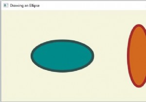 JavaFX का उपयोग करके Ellipse कैसे बनाएं? 