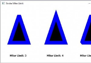 JavaFX में 2D आकृतियों के स्ट्रोक मेटर लिमिट गुण की व्याख्या करें 