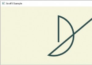JavaFX में पाथ एलिमेंट आर्क कैसे बनाएं? 