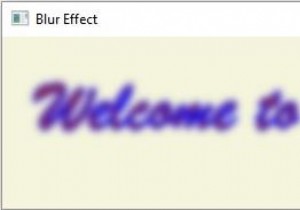 JavaFX में टेक्स्ट नोड में ब्लर इफेक्ट कैसे जोड़ें? 