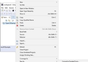 ग्रहण के साथ ओपनसीवी जावा कैसे सेट करें? 