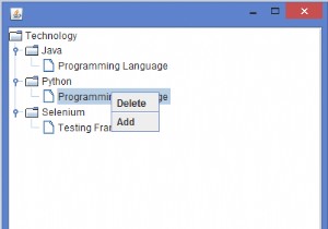 जावा में JTree के प्रत्येक नोड पर माउस को राइट-क्लिक कैसे करें? 