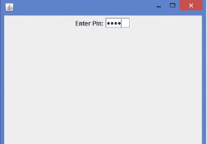 जावा में JPasswordField के अंदर अंकों की संख्या को कैसे सीमित करें? 