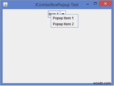 जब उपयोगकर्ता जावा में JComboBox पर राइट-क्लिक करता है तो हम पॉपअप मेनू कैसे दिखा सकते हैं? 