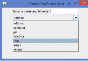 हम जावा में JComboBox के आइटम को कैसे सॉर्ट कर सकते हैं? 