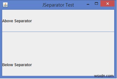 जावा में JSeparator वर्ग का क्या महत्व है? 