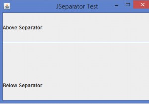 जावा में JSeparator वर्ग का क्या महत्व है? 