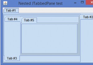 हम जावा में एक JTabbedPane में एकाधिक टैब कैसे सम्मिलित कर सकते हैं? 