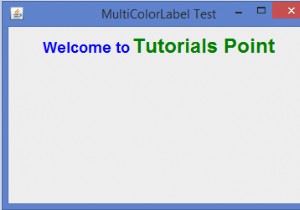 हम जावा में अलग-अलग रंग और फ़ॉन्ट के साथ जेएलएबल टेक्स्ट को कैसे कार्यान्वित कर सकते हैं? 