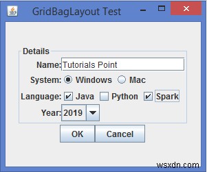 Java में GridBagConstraints क्लास का क्या महत्व है? 