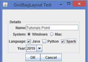 Java में GridBagConstraints क्लास का क्या महत्व है? 