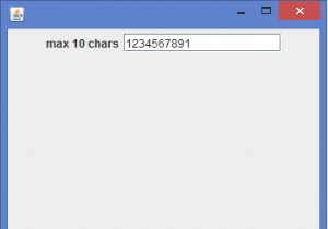 हम जावा में JTextField के अंदर वर्णों की संख्या को कैसे सीमित कर सकते हैं? 