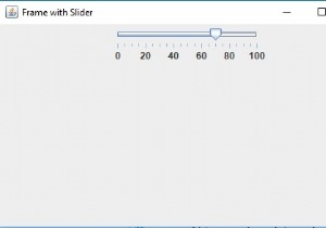 JSlider में सीमा निर्धारित करने के लिए जावा प्रोग्राम 