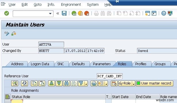 जावा एप्लिकेशन से SAP RFC फंक्शन मॉड्यूल RFC_SYSTEM_INFO पर कॉल करने के लिए आवश्यक उपयोगकर्ता अधिकार 