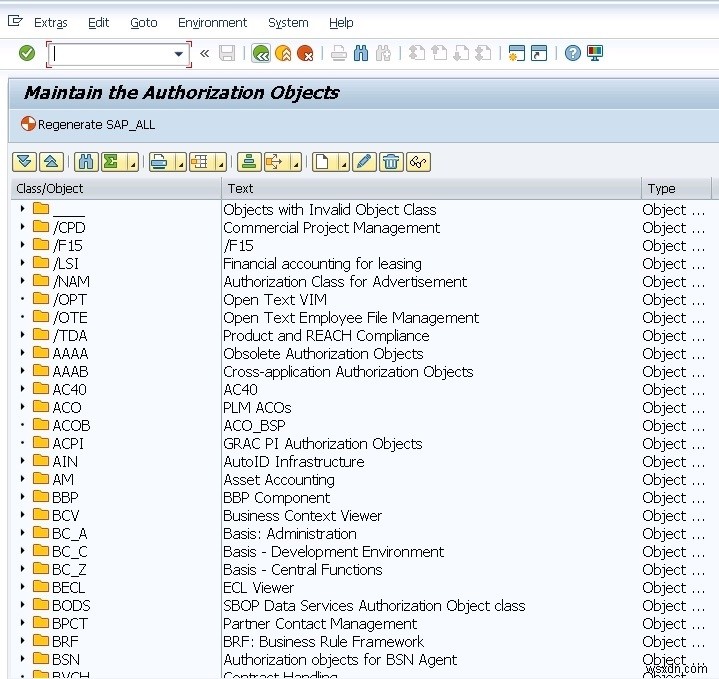 जावा एप्लिकेशन से SAP RFC फंक्शन मॉड्यूल RFC_SYSTEM_INFO पर कॉल करने के लिए आवश्यक उपयोगकर्ता अधिकार 