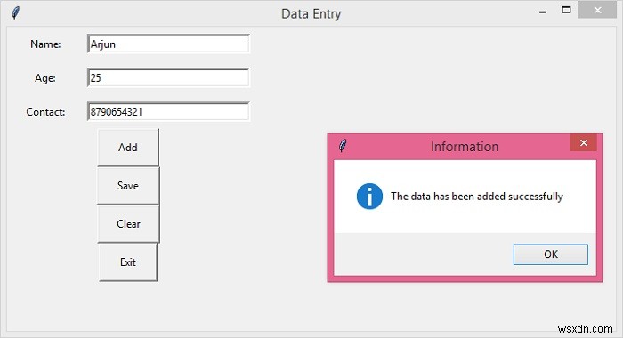 पायथन टिंकर - एंट्री फील्ड से डेटा को CSV फ़ाइल में कैसे निर्यात करें? 